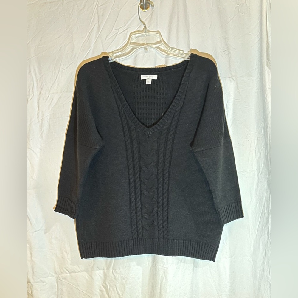 NY & Co black sweater size large
